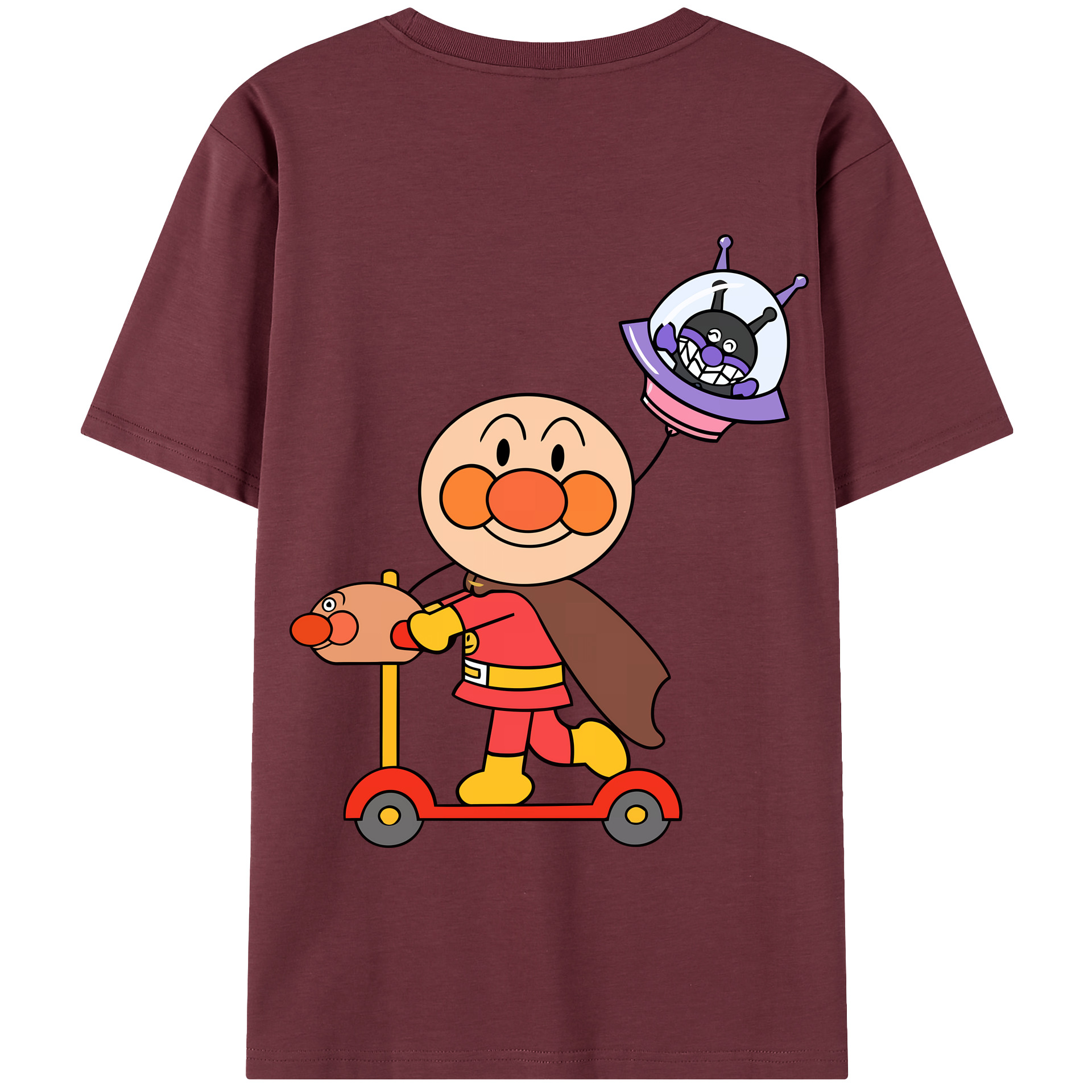 （画像用） アンパンマン Anpanman 綿100％半袖Tシャツ（背面プリント）